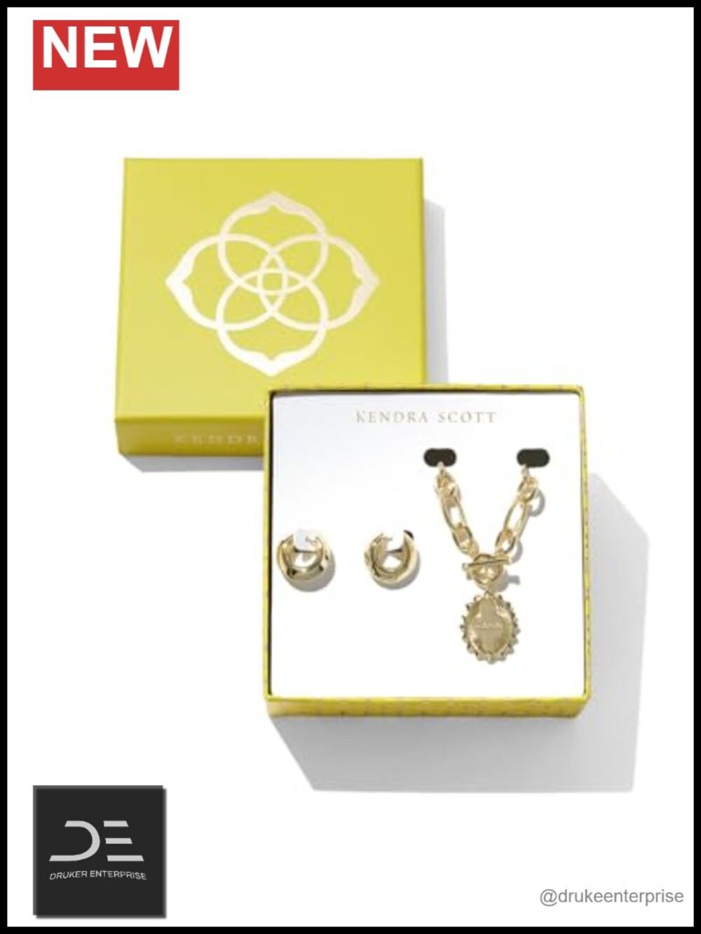 Kendra Scott Mama & Mikki Jewelry Gift Set 2-pc Gold Plated Brass Necklace